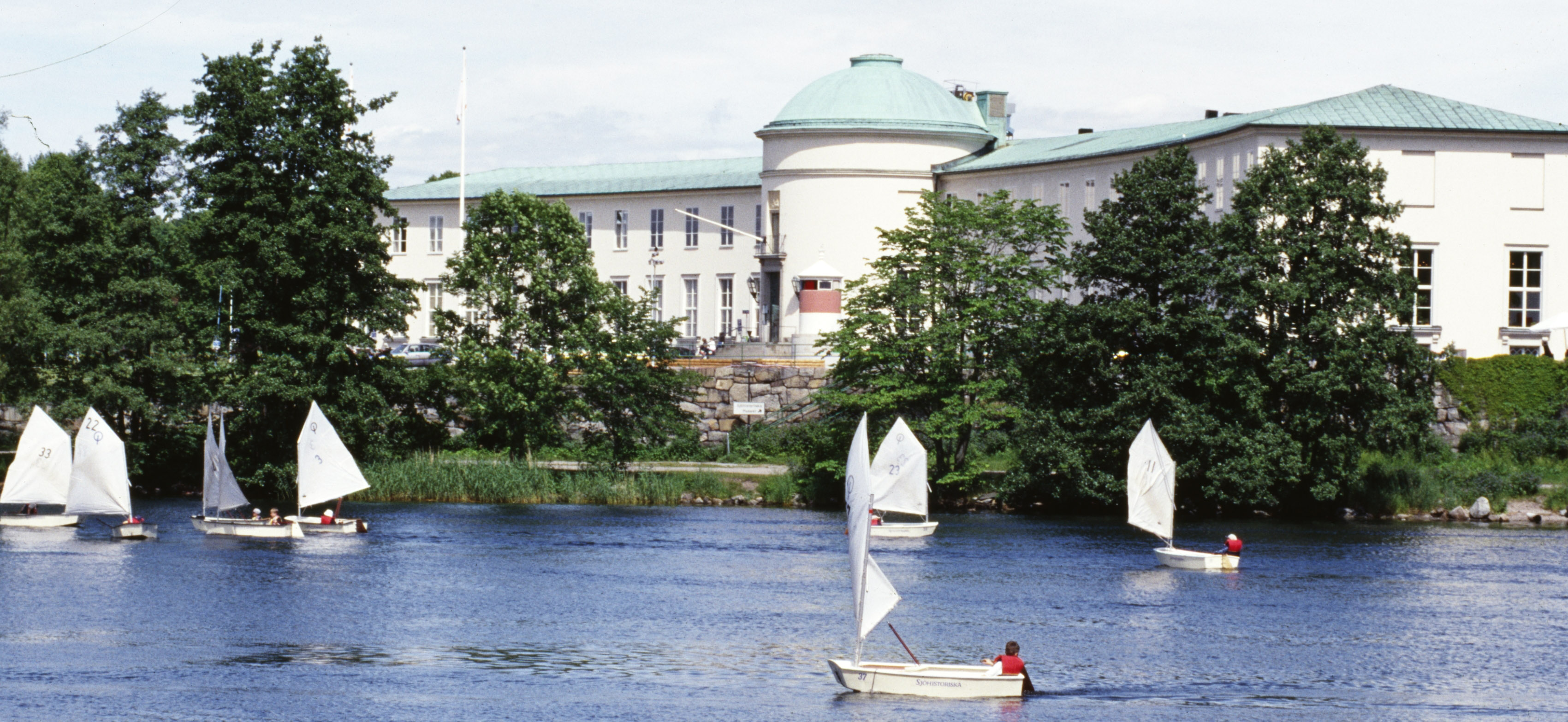 Seglarskola utanför Sjöhistoriska museet